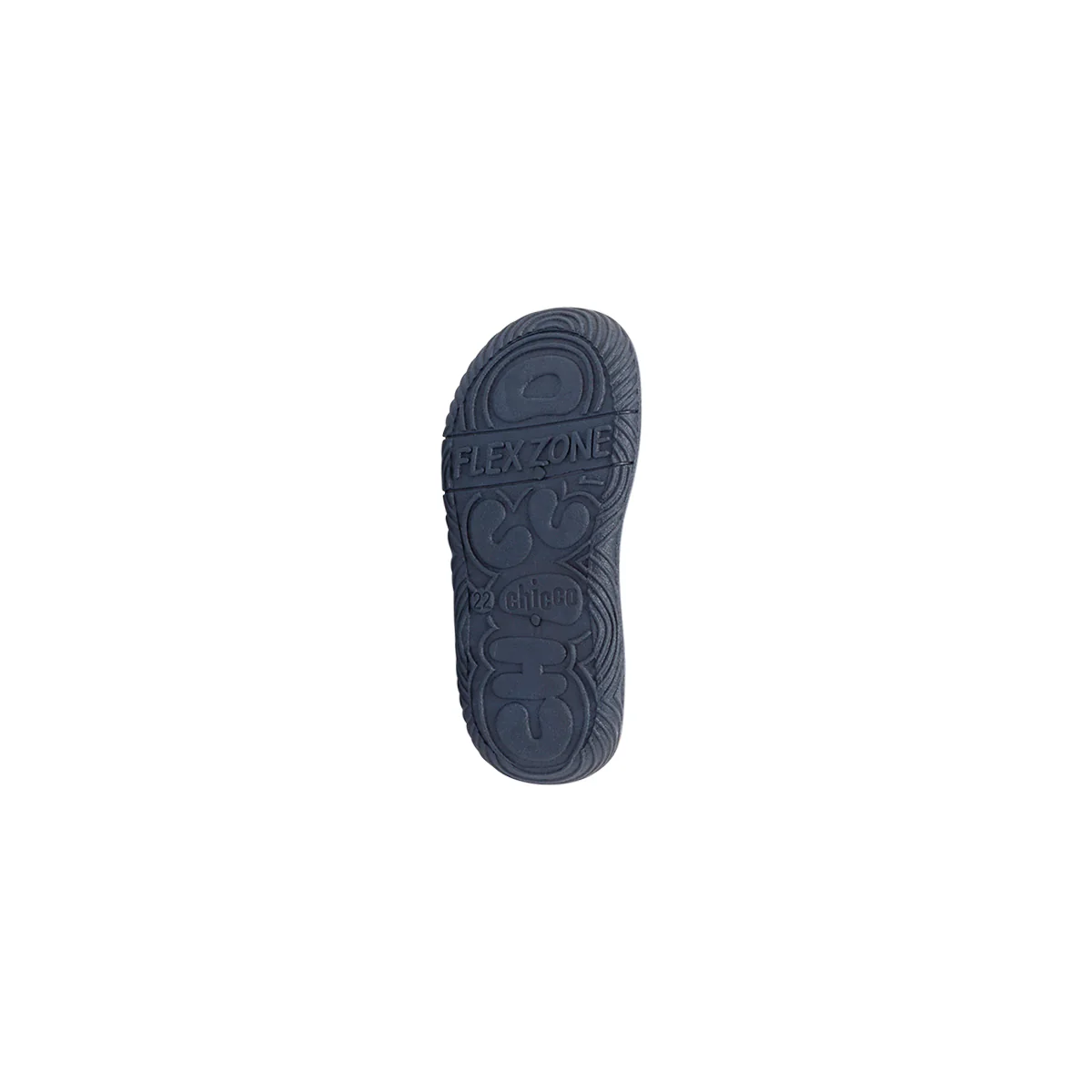 Pantofole da bambino blu in tessuto con stampa e chiusura a strappo Chicco - Image 5
