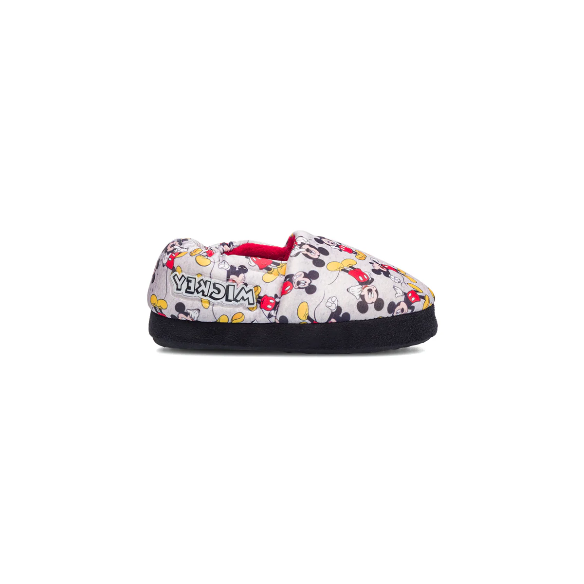 Pantofole da bambino grigie con stampa Mickey Mouse