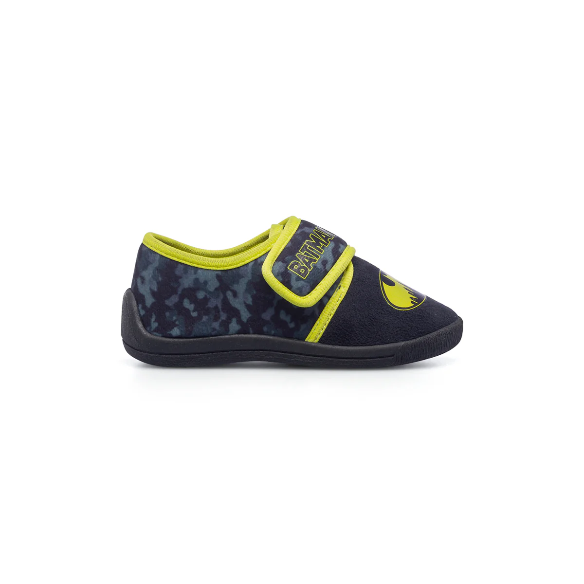 Pantofole da bambino nere con stampa Batman