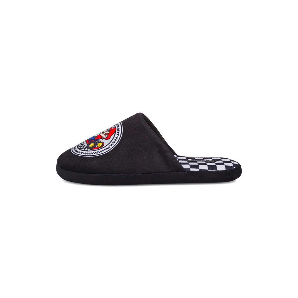 Pantofole da ragazzo nere e bianche con logo Mario Kart - Image 2