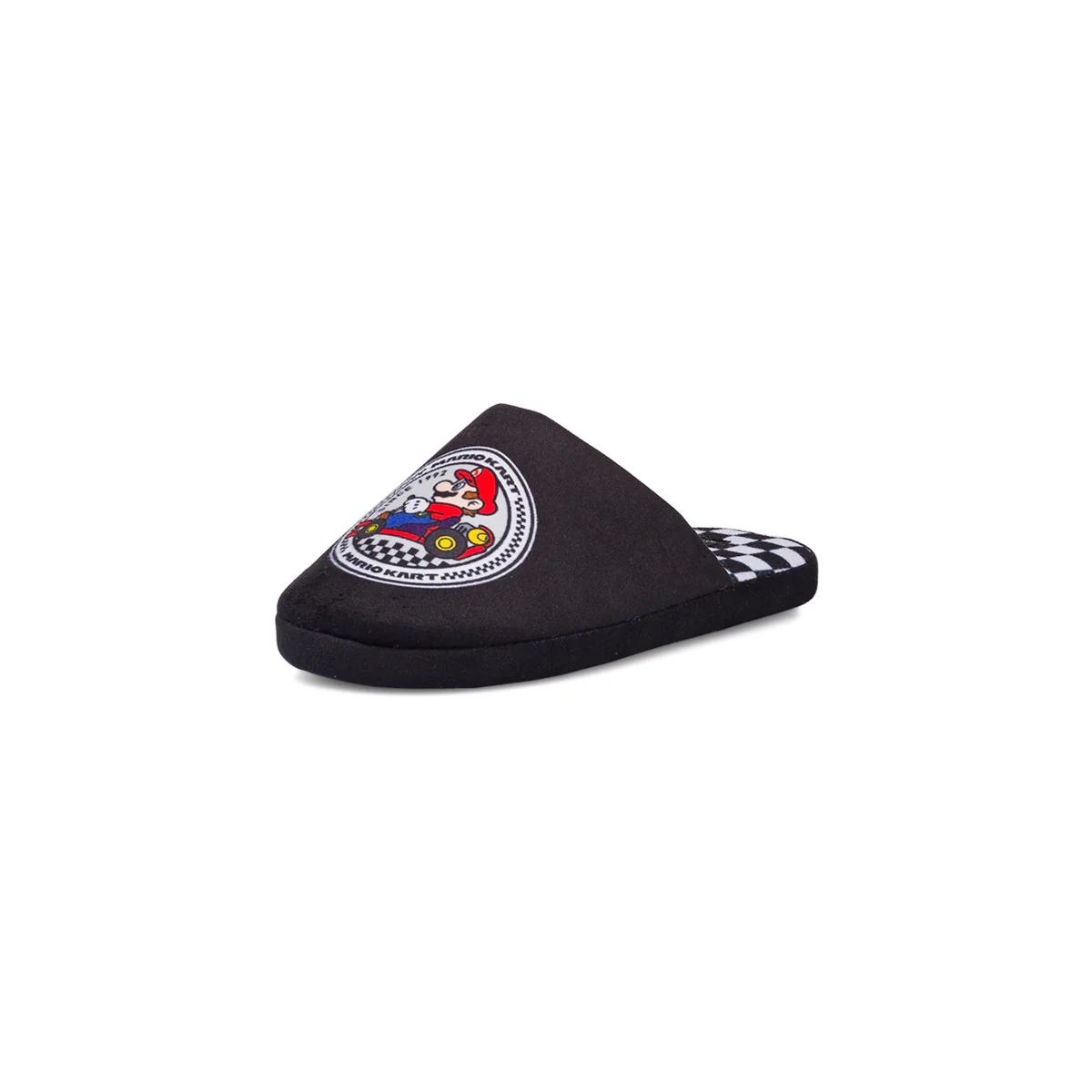 Pantofole da ragazzo nere e bianche con logo Mario Kart - Image 3