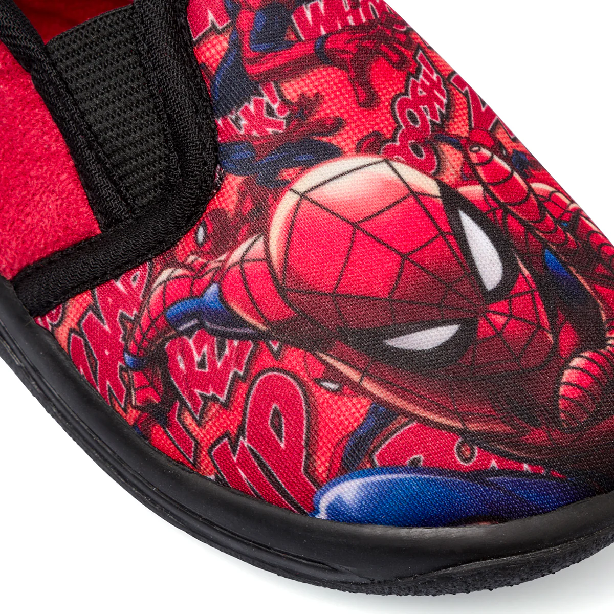 Pantofole da bambino rosse e nere con logo Spiderman - Image 5