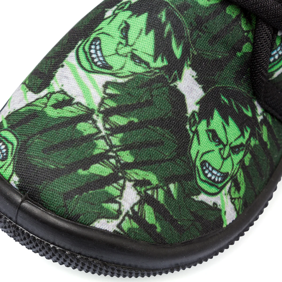 Pantofole da bambino verdi e nere con stampa Hulk - Image 2