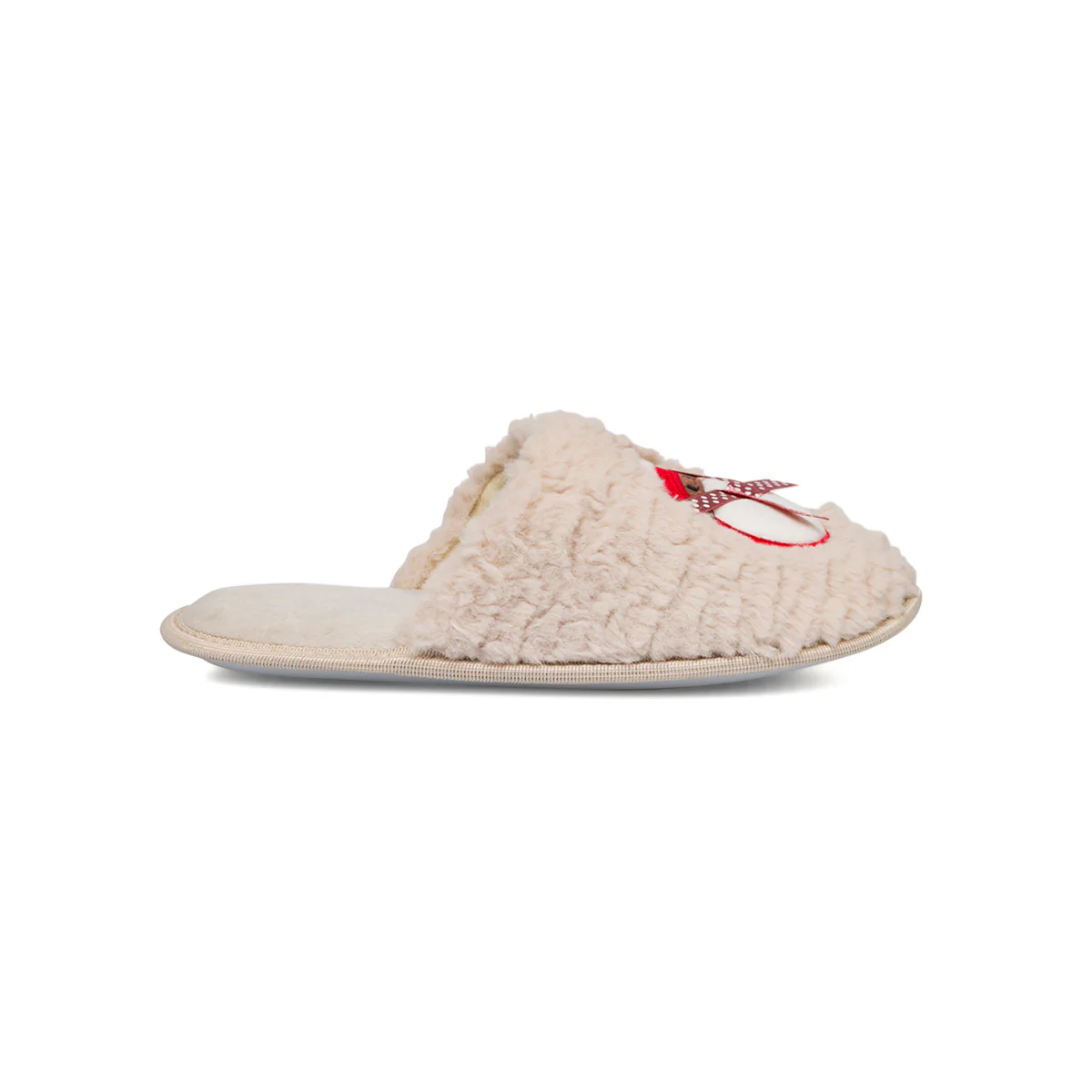Pantofole da donna beige con ricamo Lora Ferres - Image 2