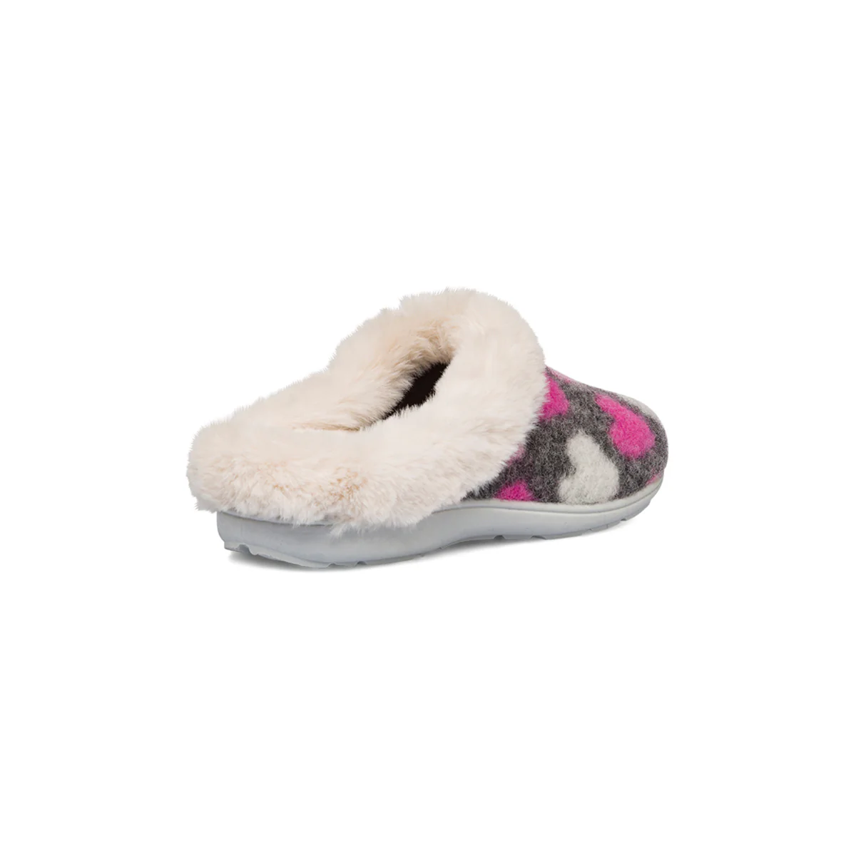 Pantofole da donna bianche e grigie con cuori Italia Trend - Image 3