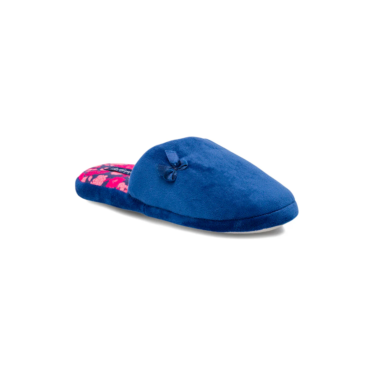 Pantofole da donna blu De Fonseca in tessuto effetto ciniglia - Image 2