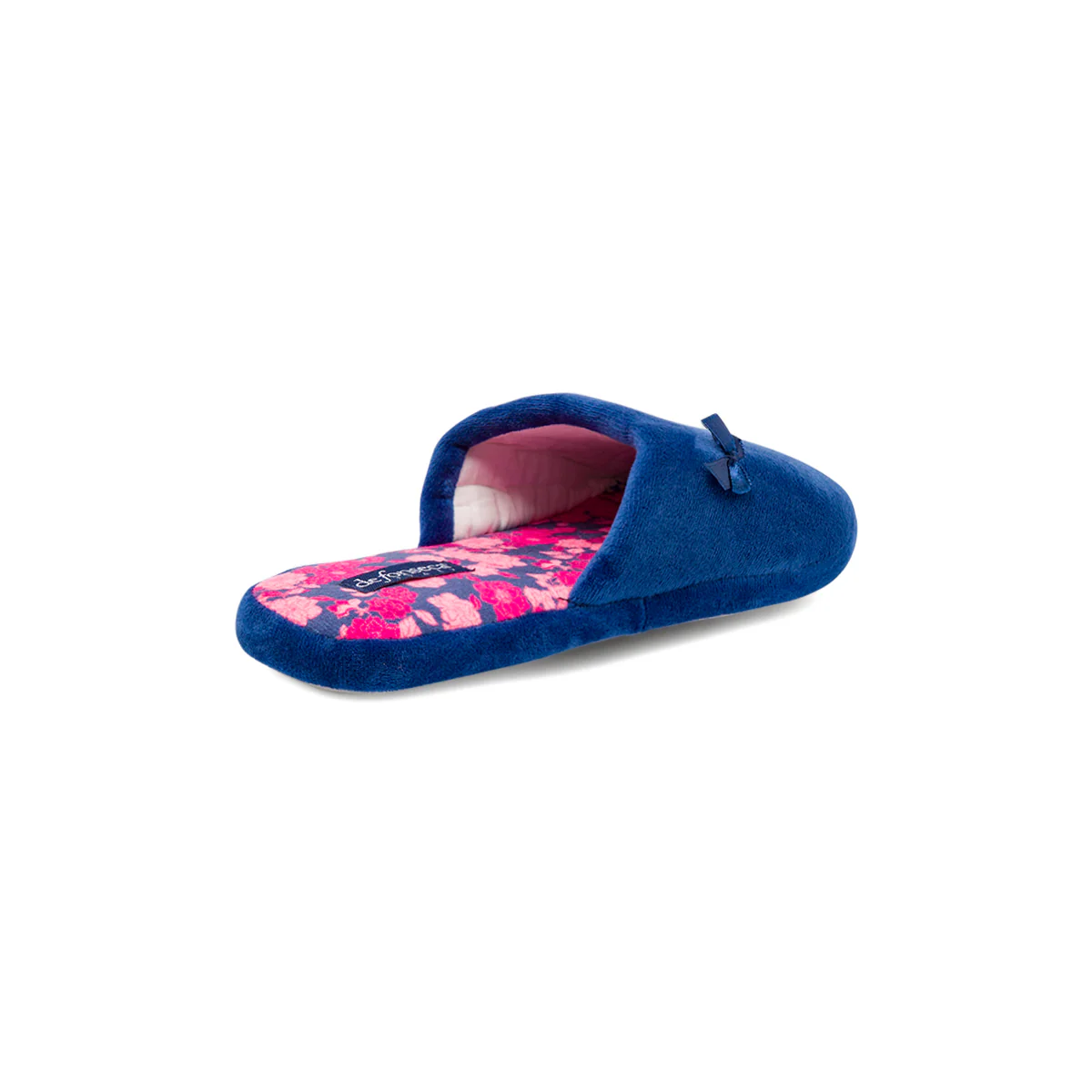 Pantofole da donna blu De Fonseca in tessuto effetto ciniglia - Image 3