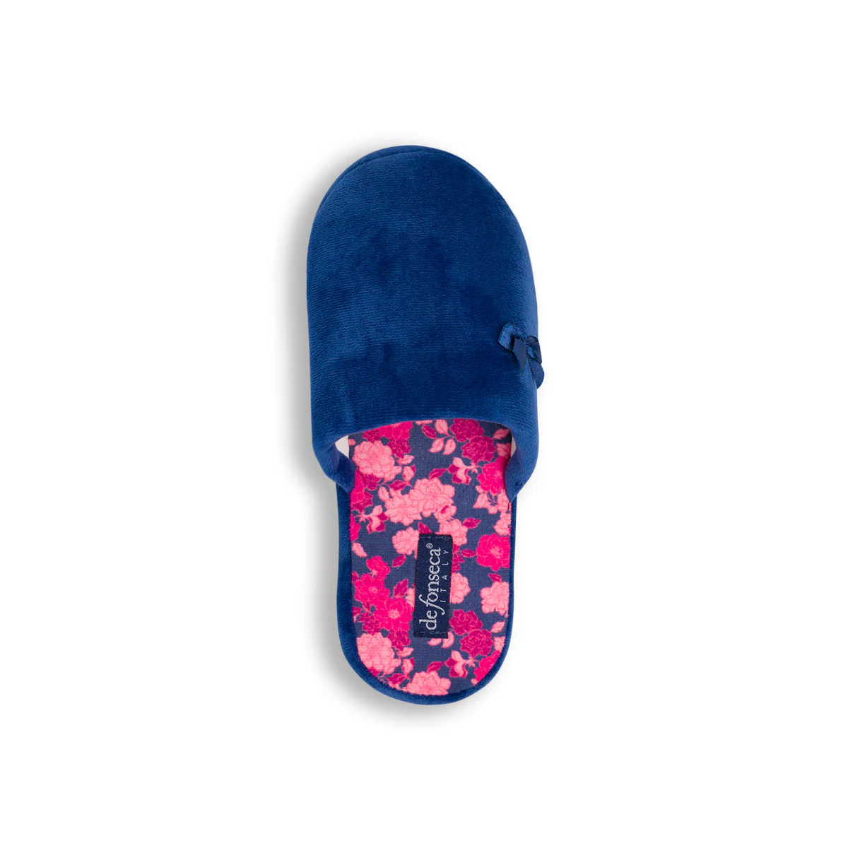 Pantofole da donna blu De Fonseca in tessuto effetto ciniglia - Image 6