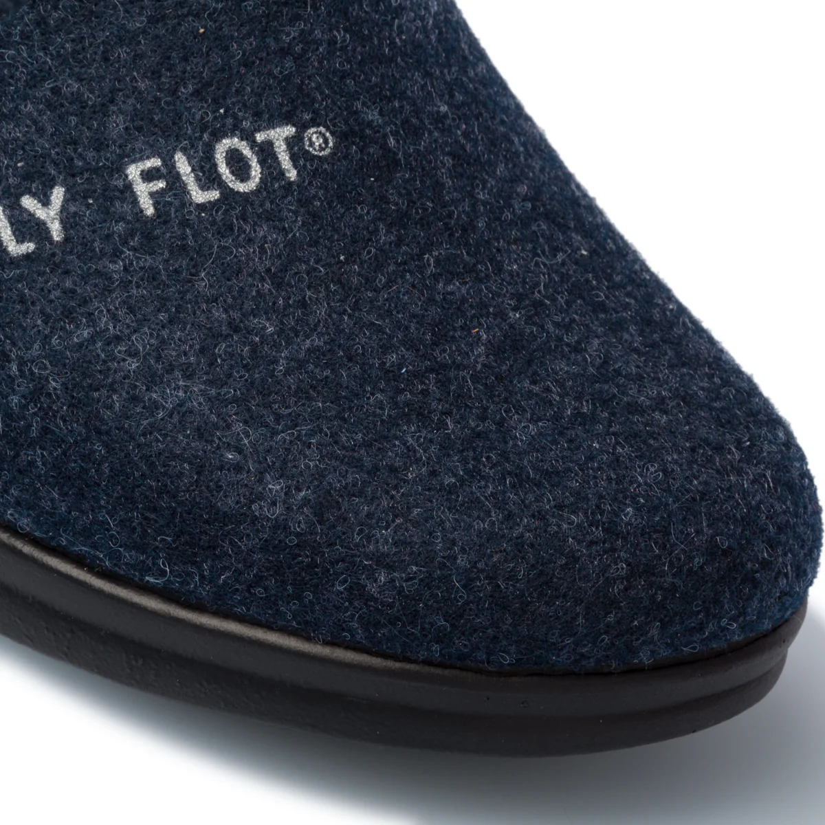 Pantofole da donna blu in tessuto Fly Flot - Image 5