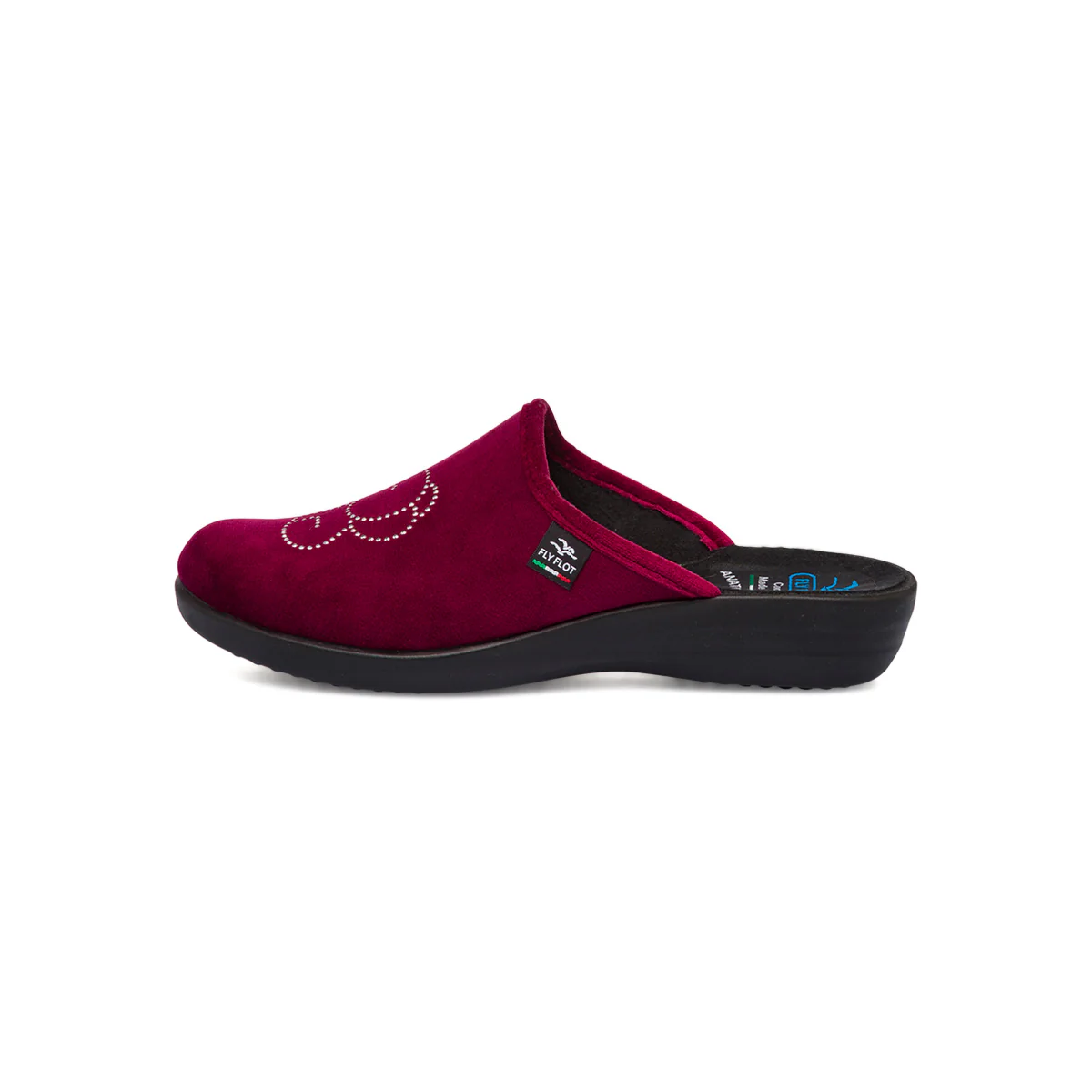 Pantofole da Donna bordeaux con elefantino in strass Fly Flot - Image 2
