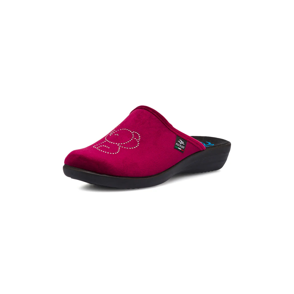 Pantofole da Donna bordeaux con elefantino in strass Fly Flot - Image 3