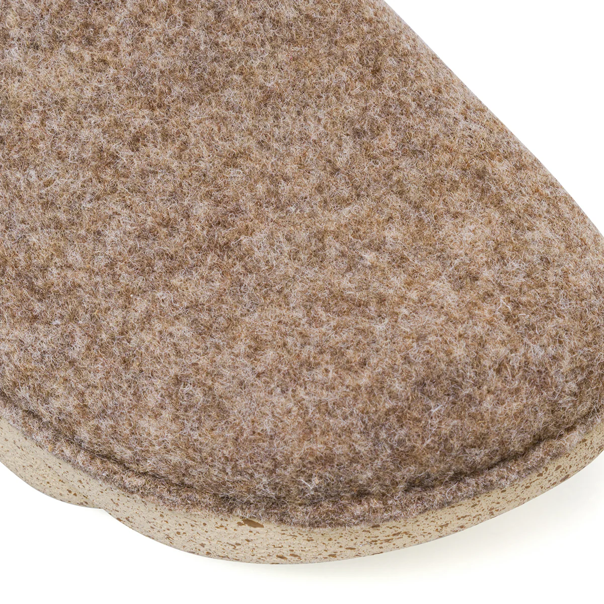 Pantofole da donna Flex'is taupe in feltro con soletta in pelle - Image 5