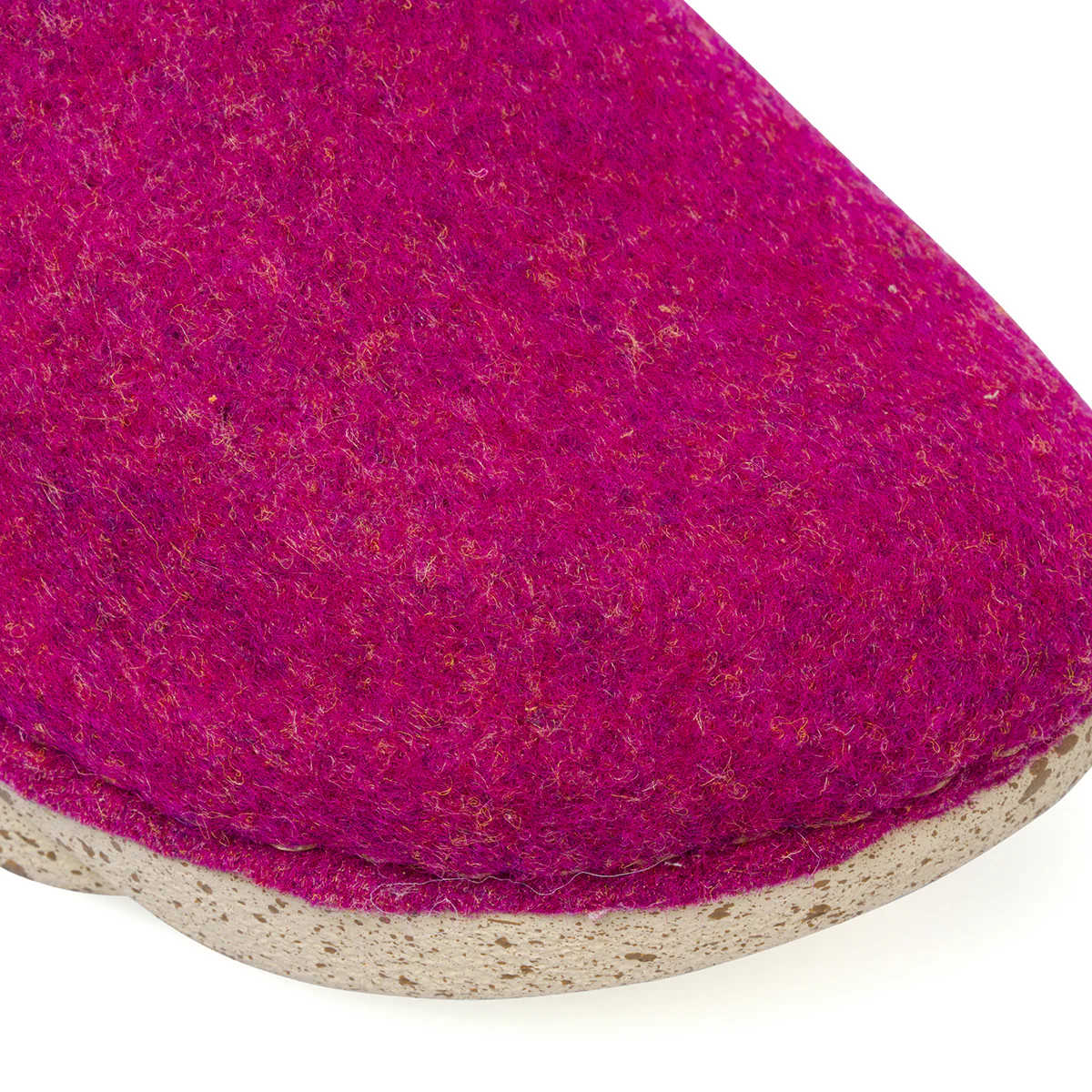 Pantofole da donna fucsia in feltro e fibbia Flex'is - Image 5