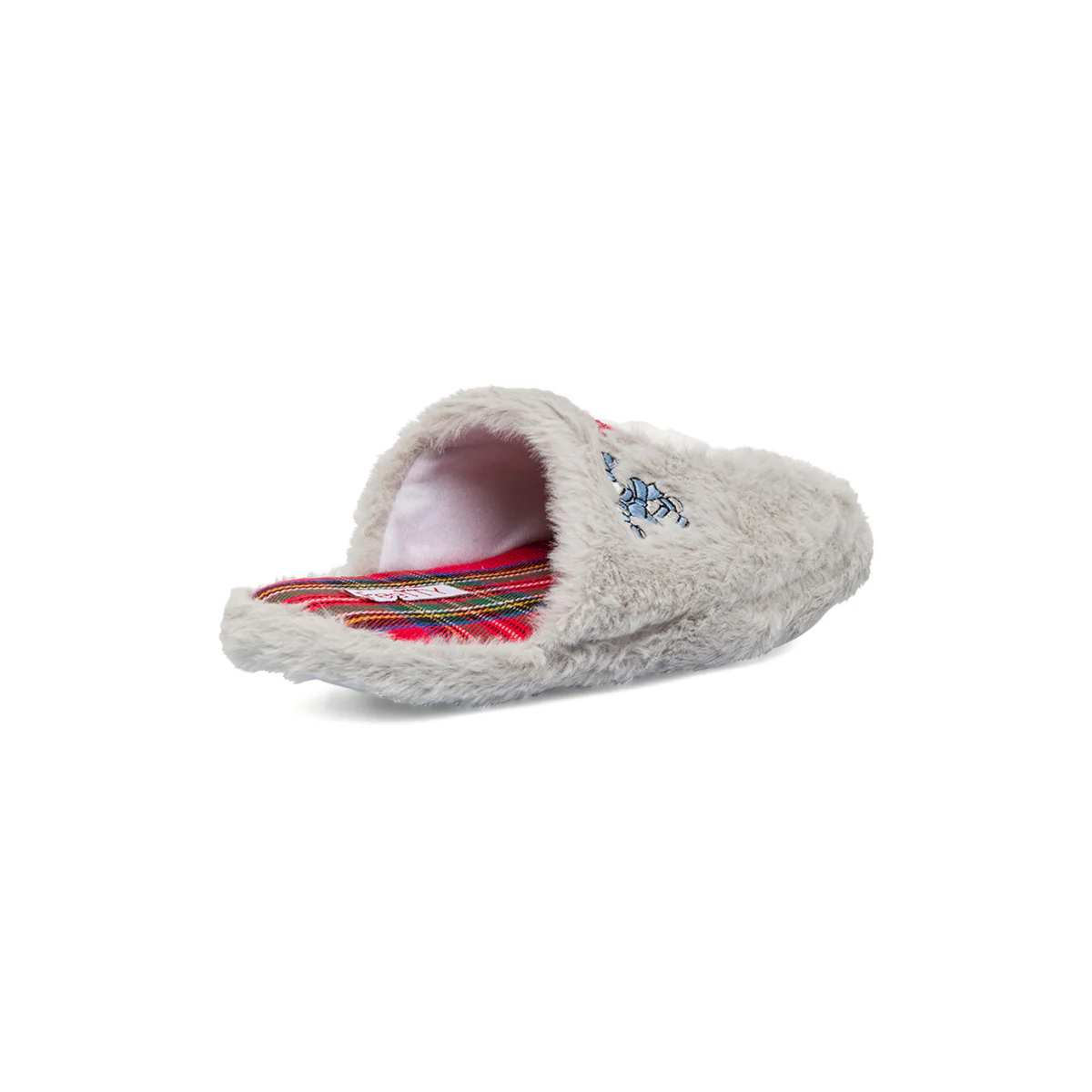 Pantofole natalizie da donna grigie con Babbo Natale Feetty - Image 5