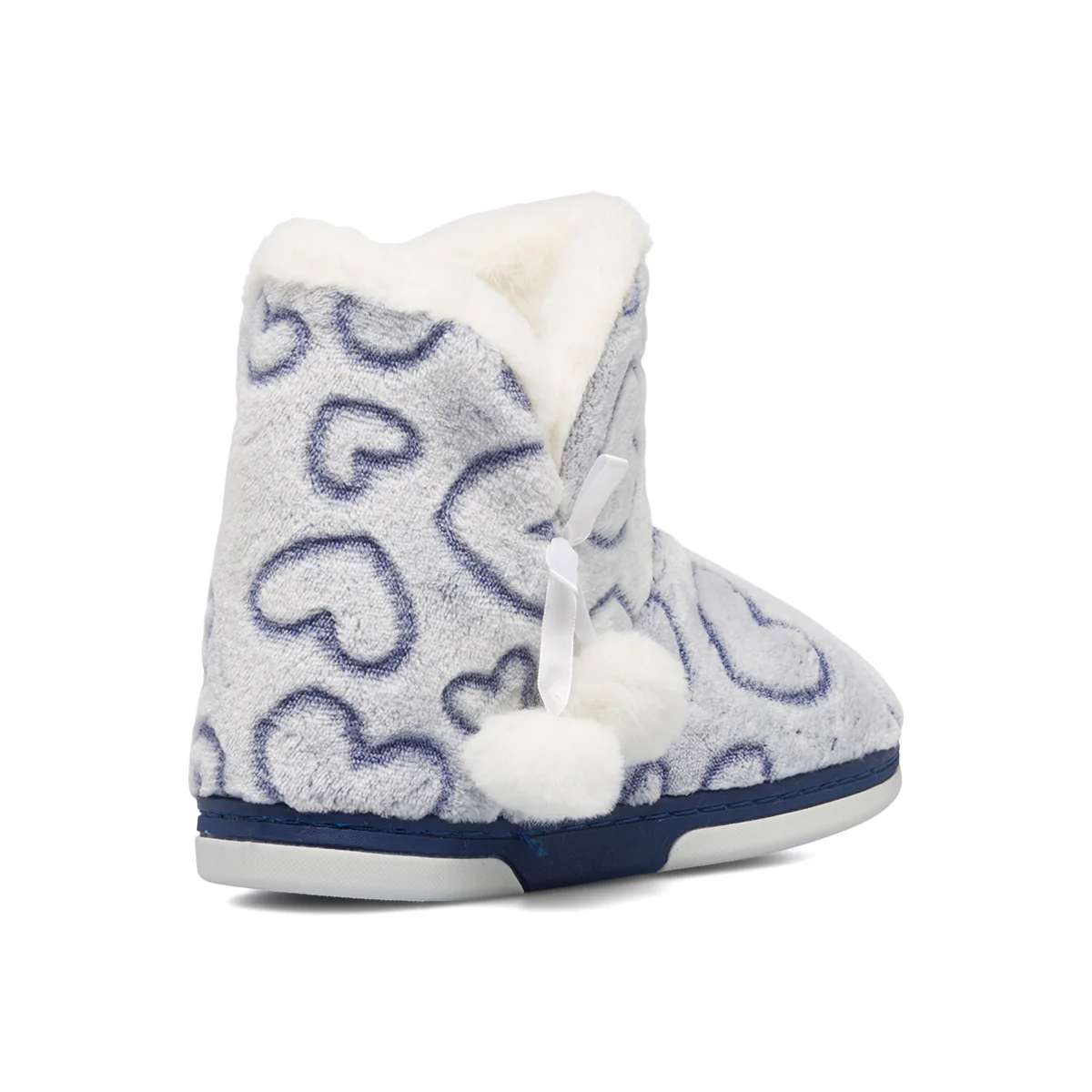 Pantofole da donna grigie con ponpon Mi@Mi - Image 7