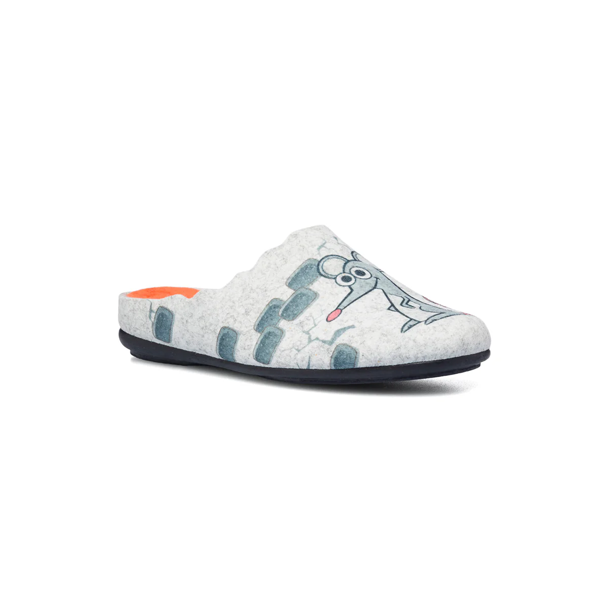 Pantofole da donna grigie in tessuto Aday's - Image 2