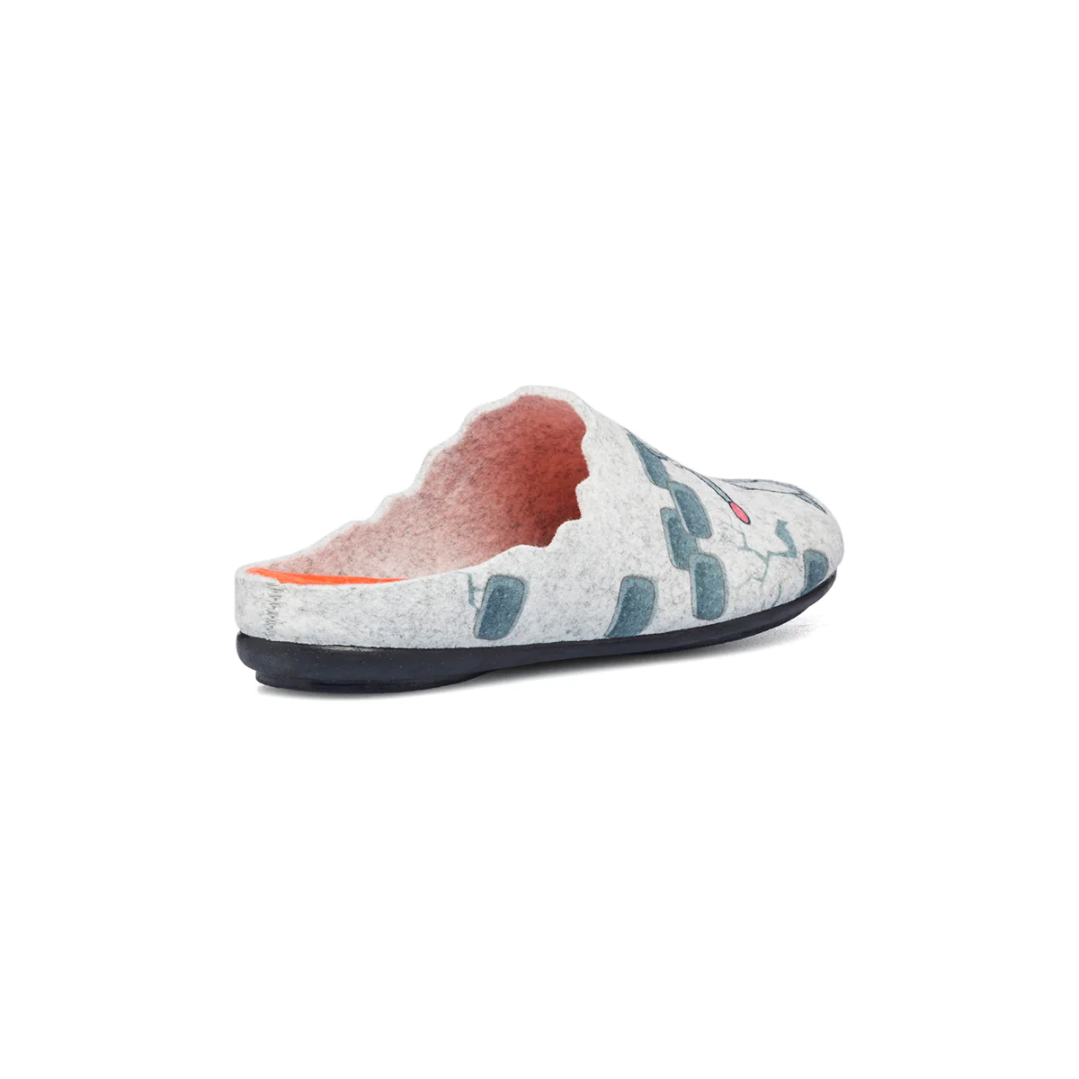 Pantofole da donna grigie in tessuto Aday's - Image 3
