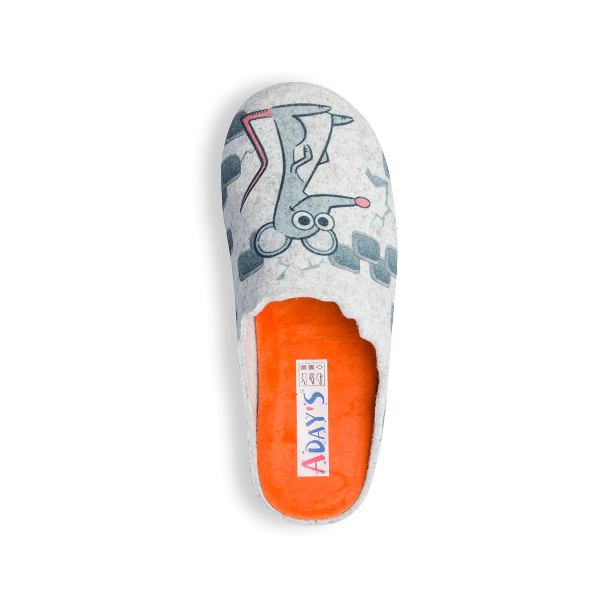 Pantofole da donna grigie in tessuto Aday's - Image 7