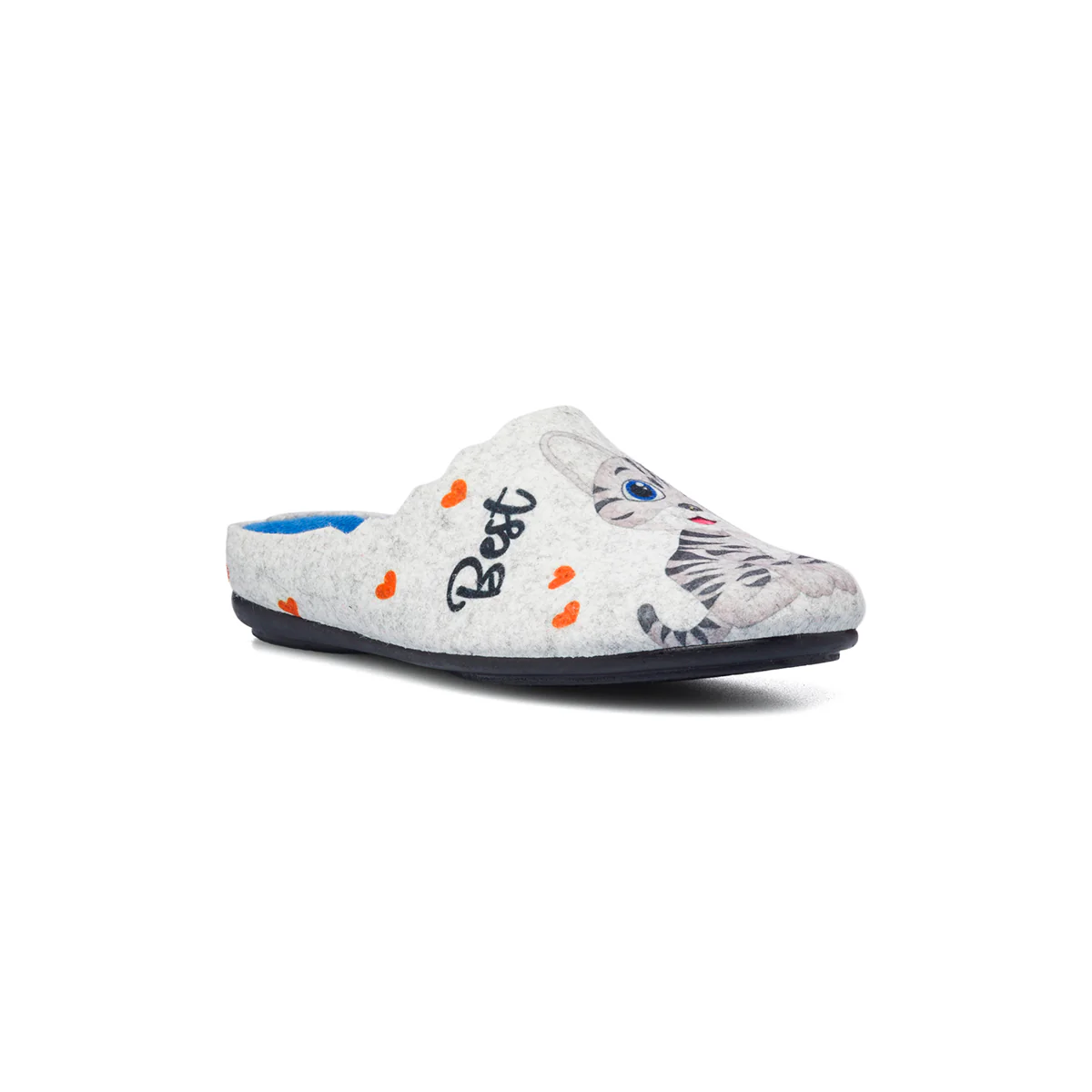 Pantofole da donna grigie in tessuto Aday's - Image 2