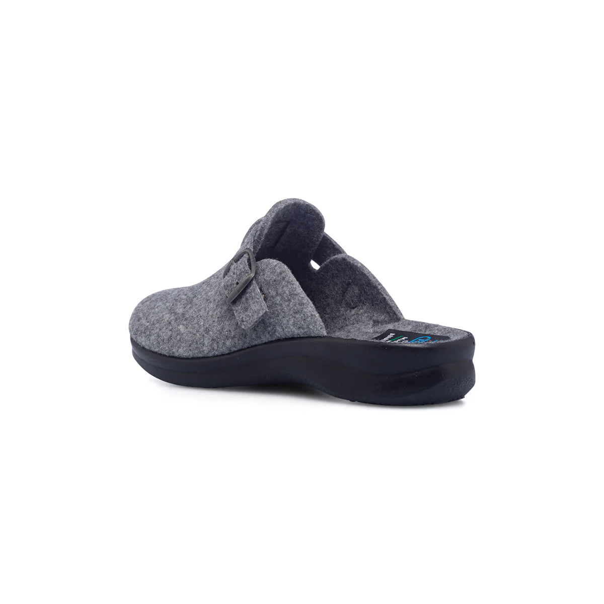 Pantofole da donna grigie in tessuto Fly Flot - Image 3