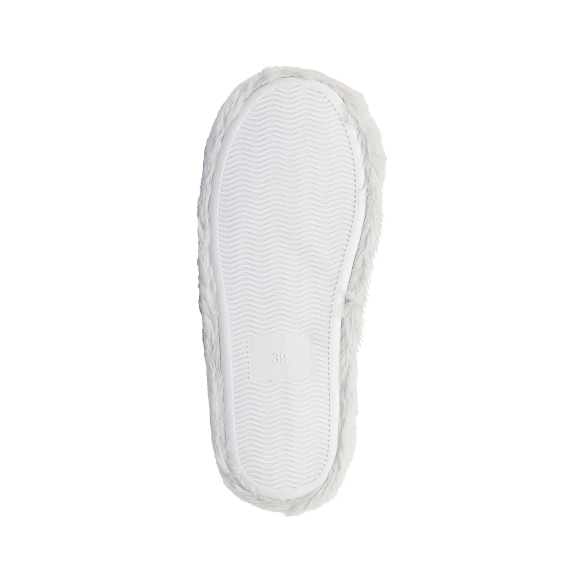 Pantofole da donna grigie Jog in peluche con orsetto fantasia scozzese - Image 4