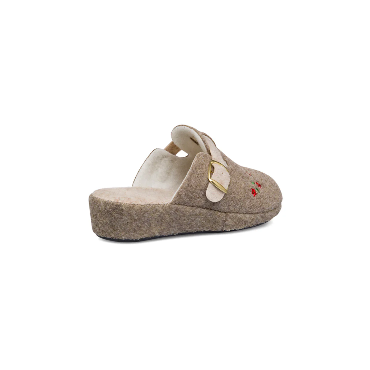 Pantofole da Donna in feltro con fiori e fibbia StilRosa - Image 3