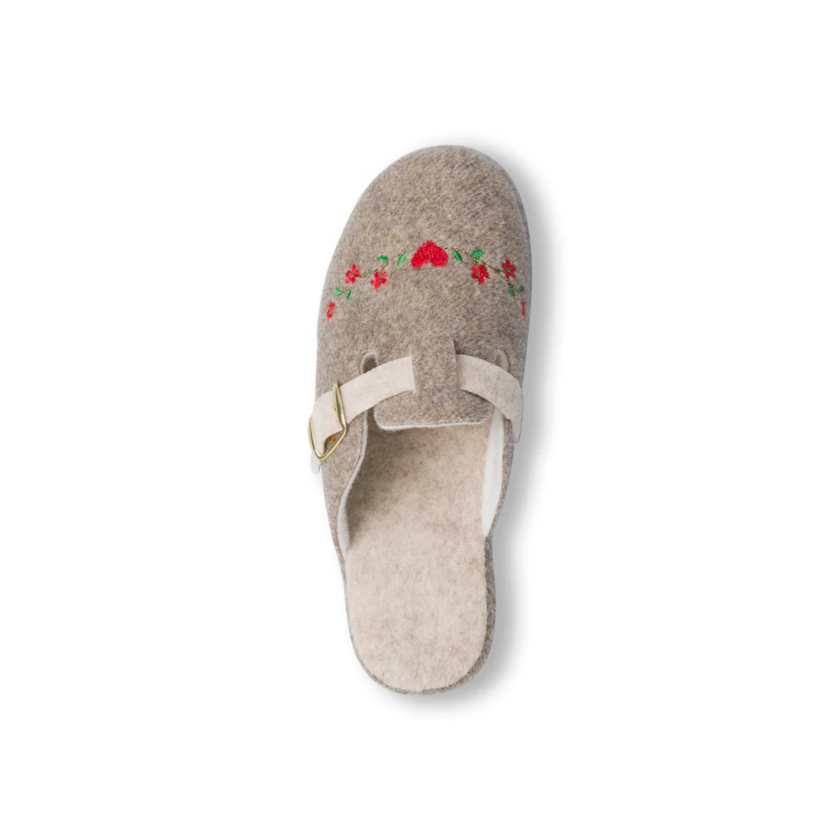 Pantofole da Donna in feltro con fiori e fibbia StilRosa - Image 6