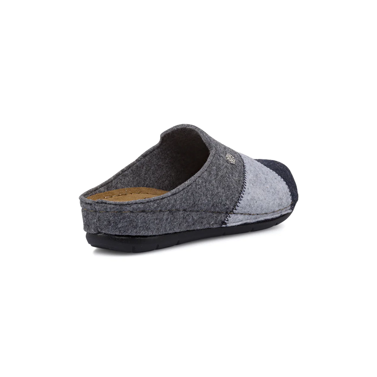 Pantofole da Donna in feltro grigio e blu Flex'is - Image 3
