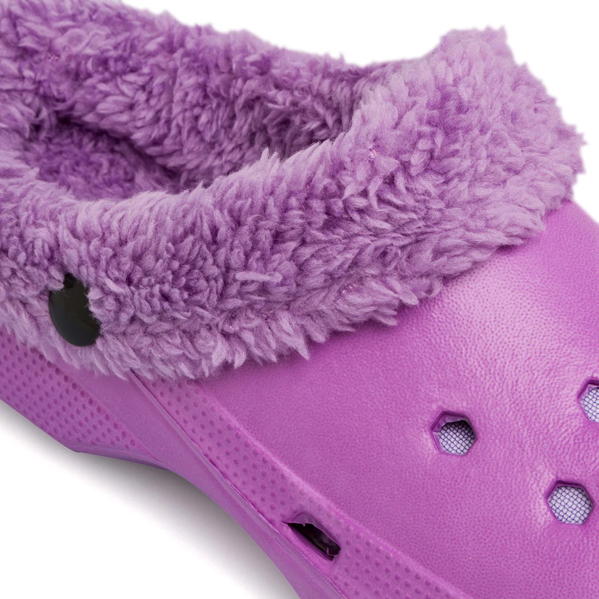 Pantofole da donna lilla in gomma con interno in finto pelo Feetty - Image 5