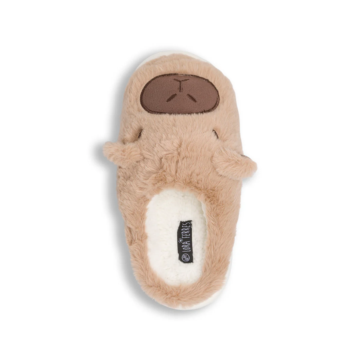 Pantofole da donna marroni Lora Ferres in morbido peluche - Image 6