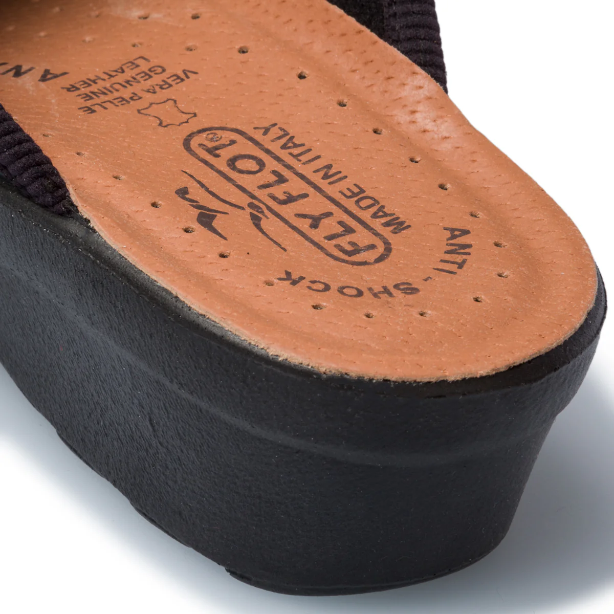 Pantofole da donna nere con sottopiede anatomico Fly Flot - Image 7