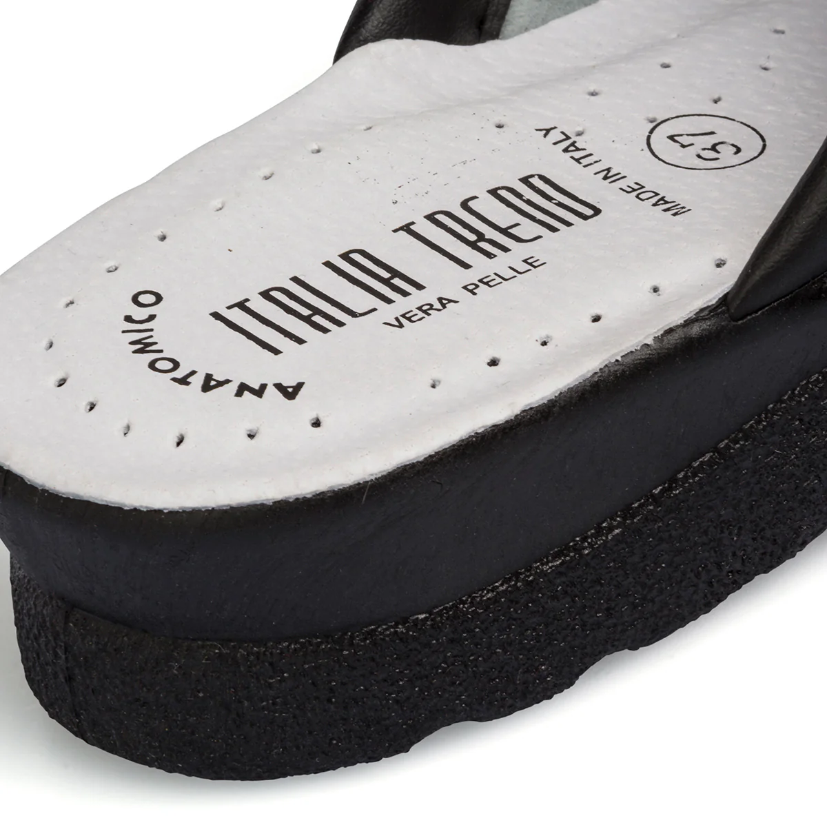 Pantofole da donna nere con sottopiede anatomico Italia Trend - Image 7