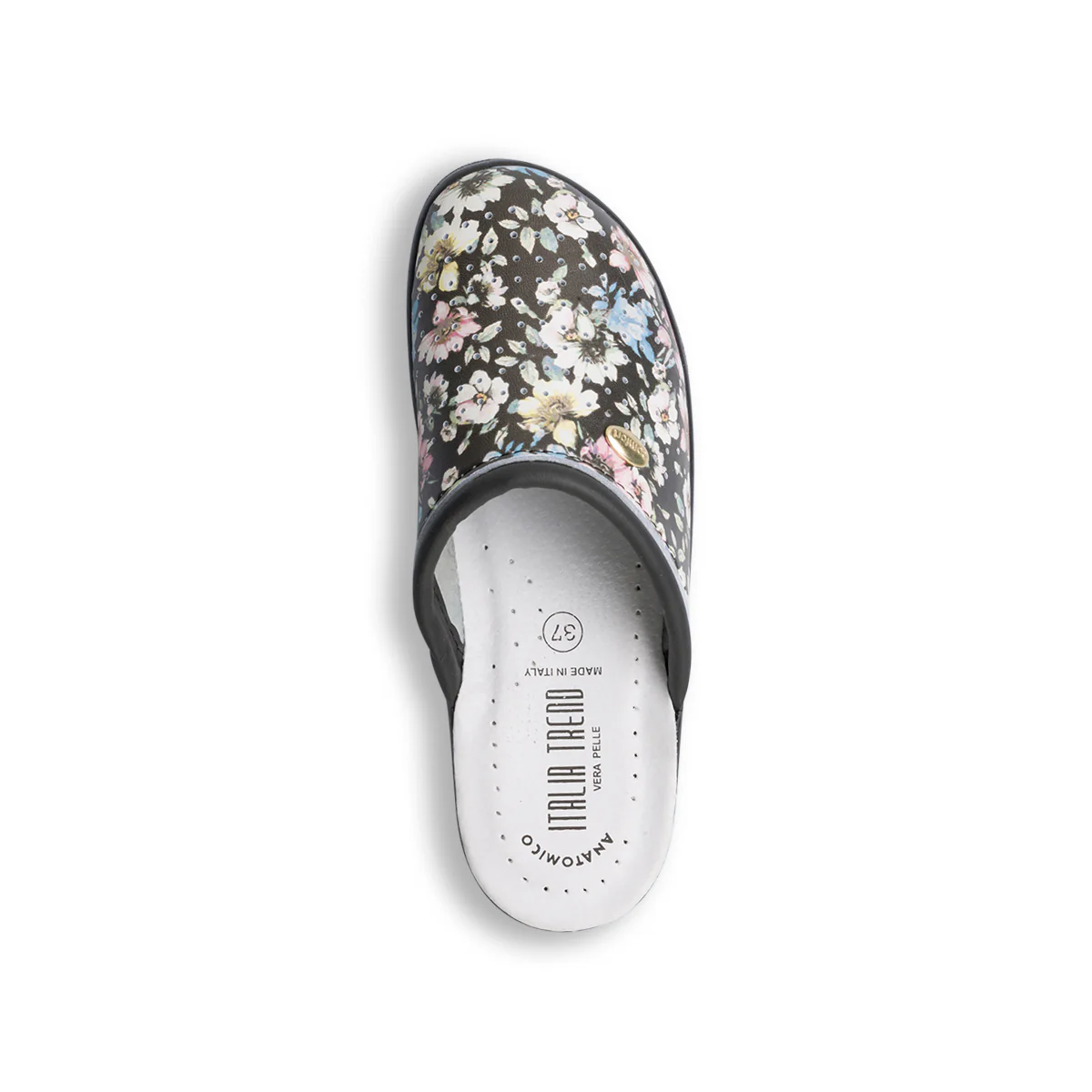 Pantofole da donna nere con sottopiede anatomico Italia Trend - Image 8