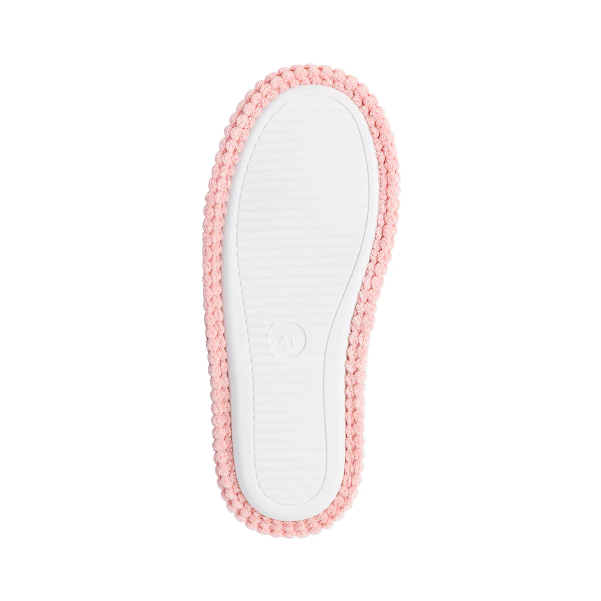 Pantofole da donna rosa Jog in tessuto con imbottitura interna bianca - Image 4