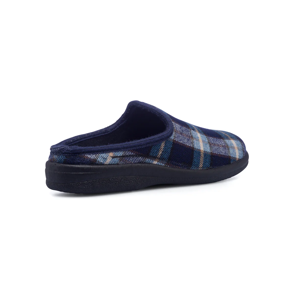 Pantofole da uomo blu con fantasia scozzese Italia Trend - Image 3