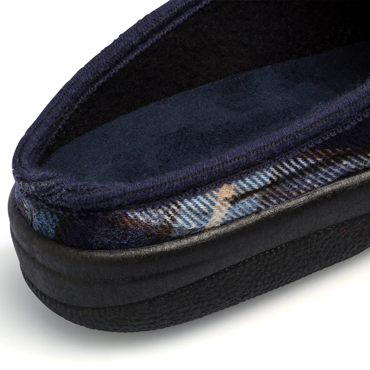 Pantofole da uomo blu con fantasia scozzese Italia Trend - Image 6