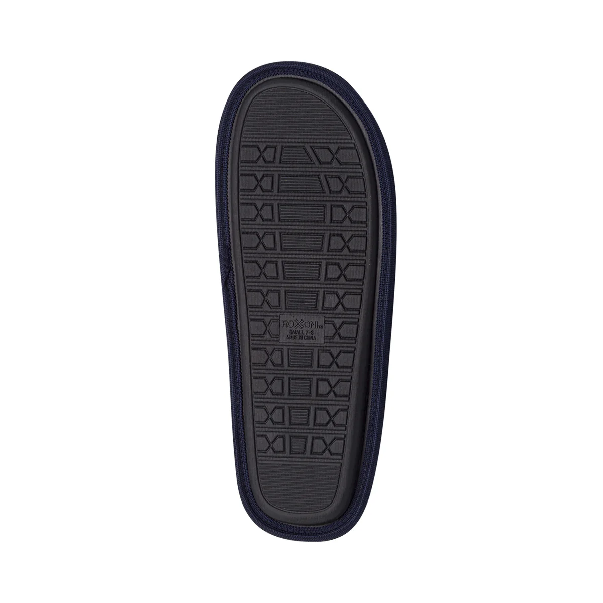 Pantofole da uomo blu con logo e soletta a righe Navigare - Image 5