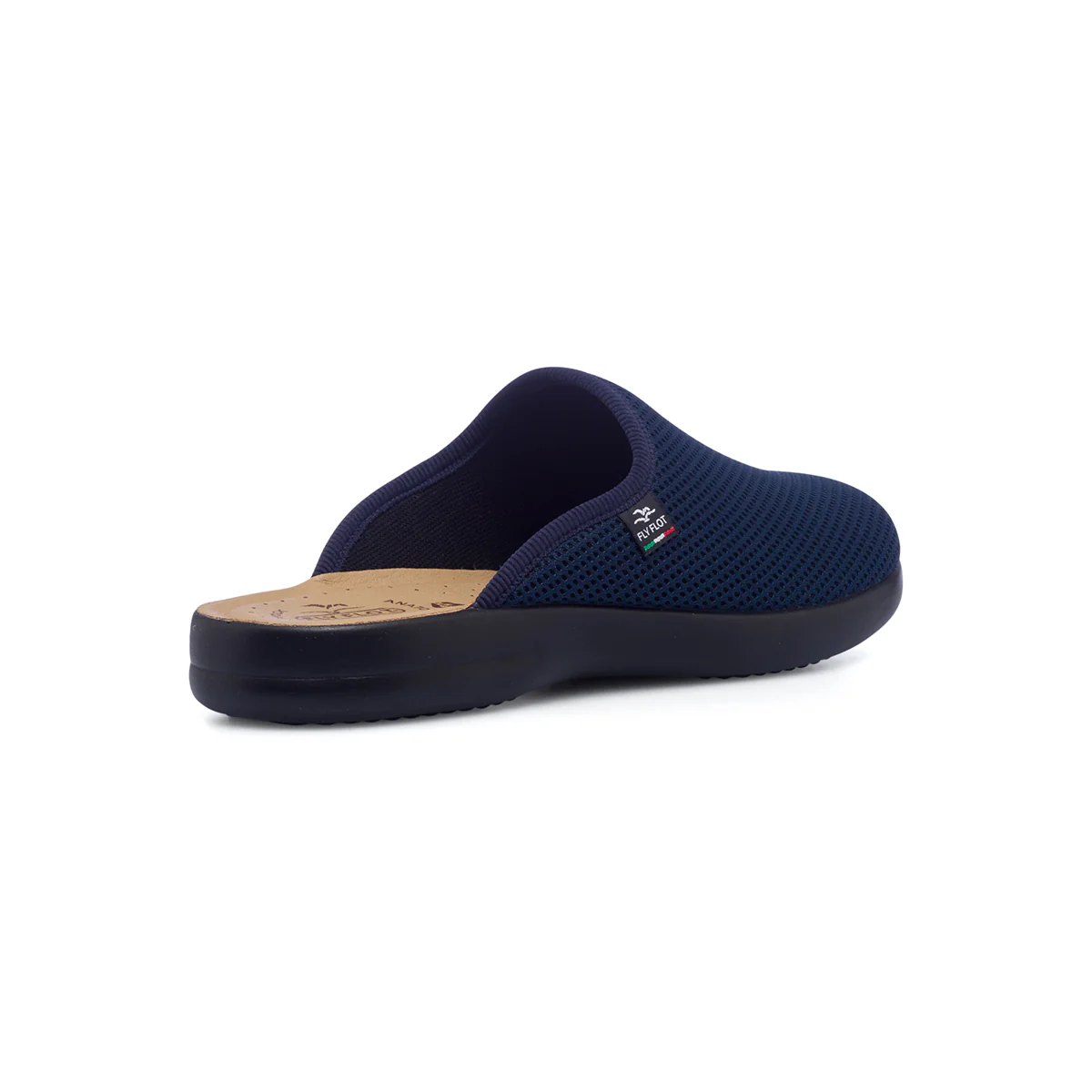 Ciabatte sanitarie da uomo blu in tessuto con sottopiede anti-shock Fly Flot - Image 3
