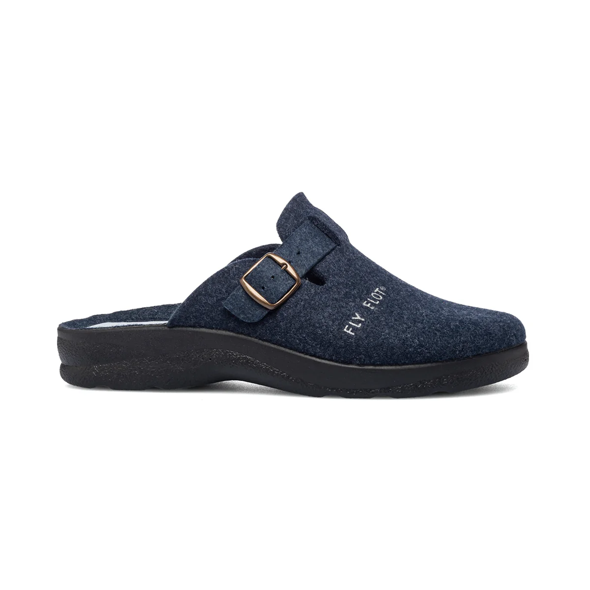 Pantofole da uomo blu in tessuto Fly Flot