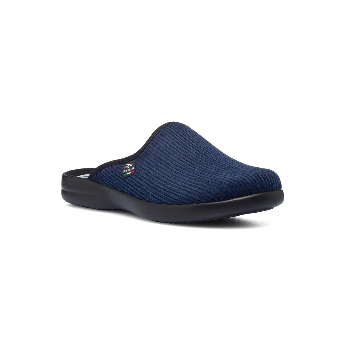 Pantofole da uomo blu in tessuto Fly Flot - Image 2