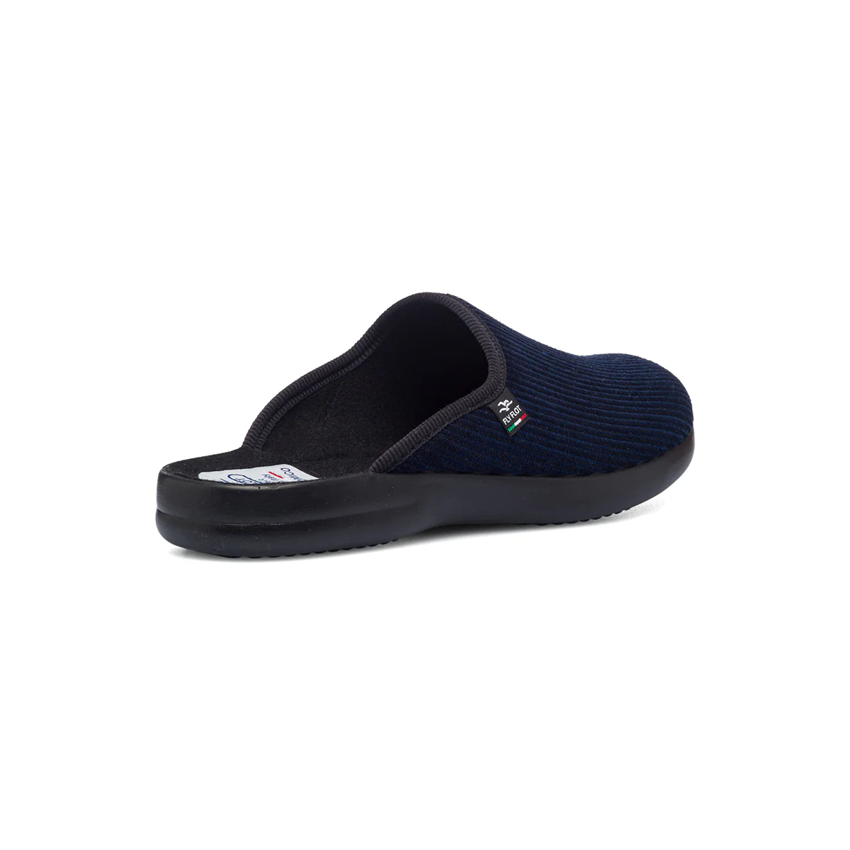 Pantofole da uomo blu in tessuto Fly Flot - Image 3