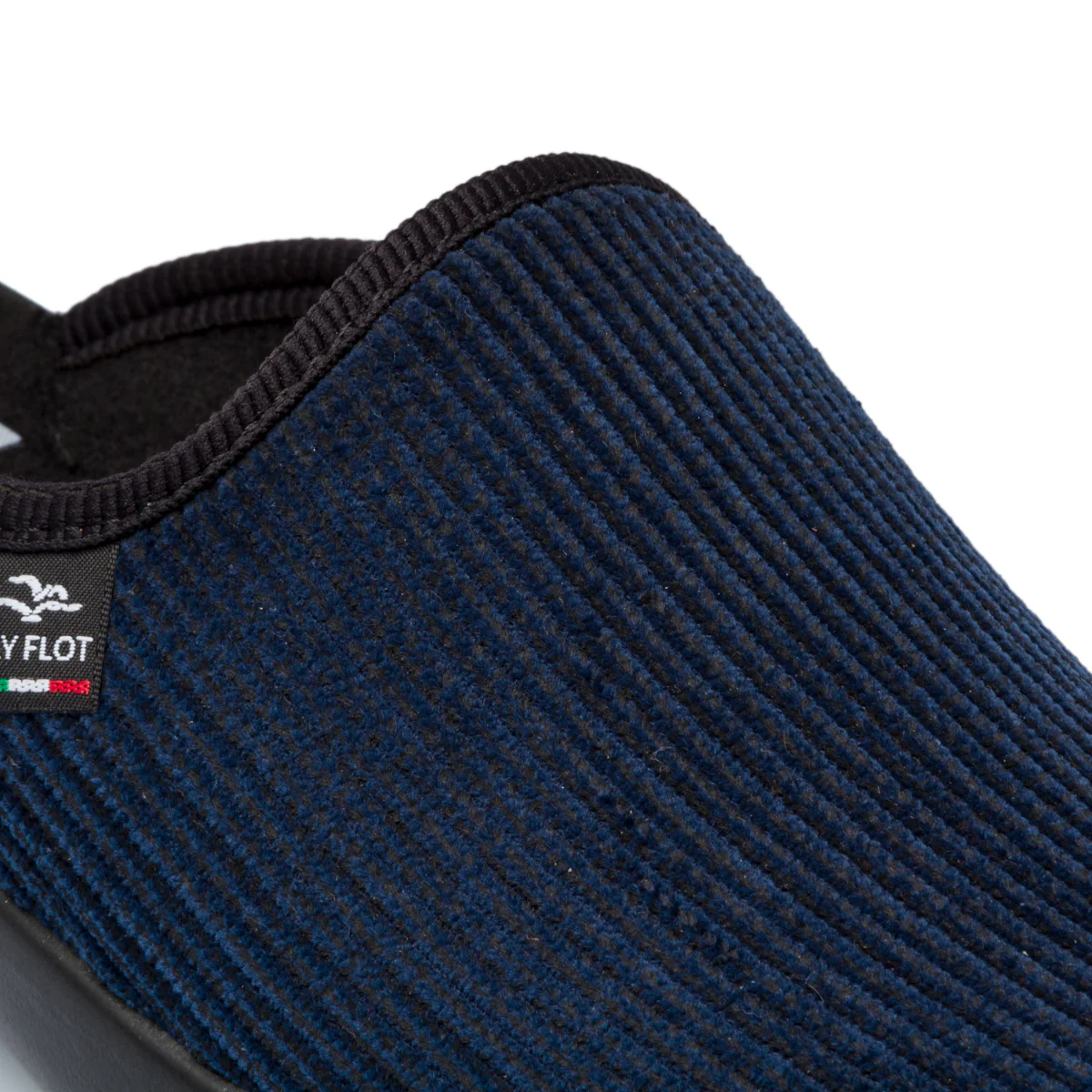 Pantofole da uomo blu in tessuto Fly Flot - Image 6