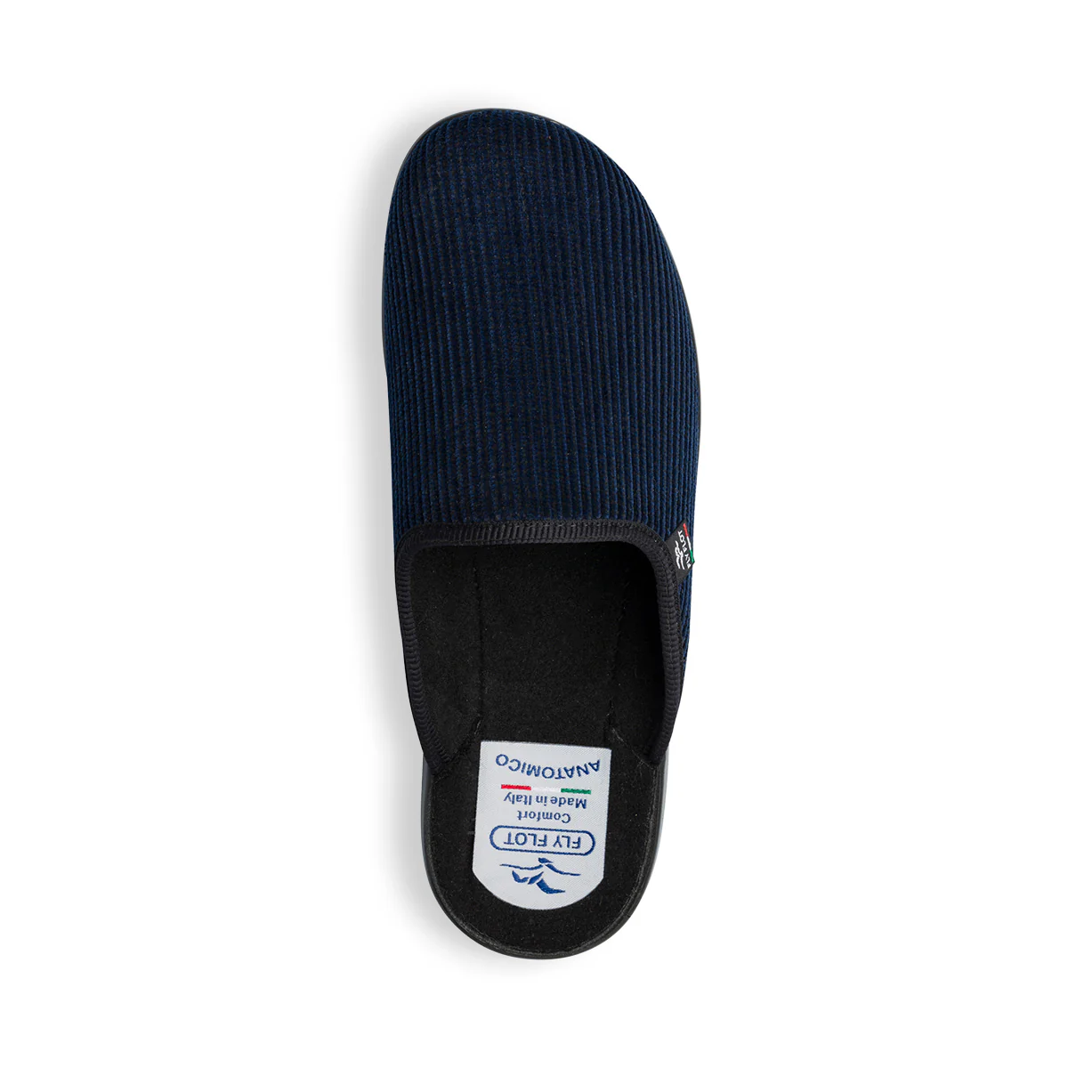 Pantofole da uomo blu in tessuto Fly Flot - Image 8