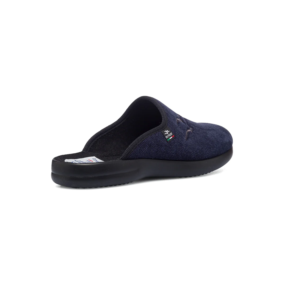 Pantofole da uomo blu in tessuto Fly Flot - Image 3