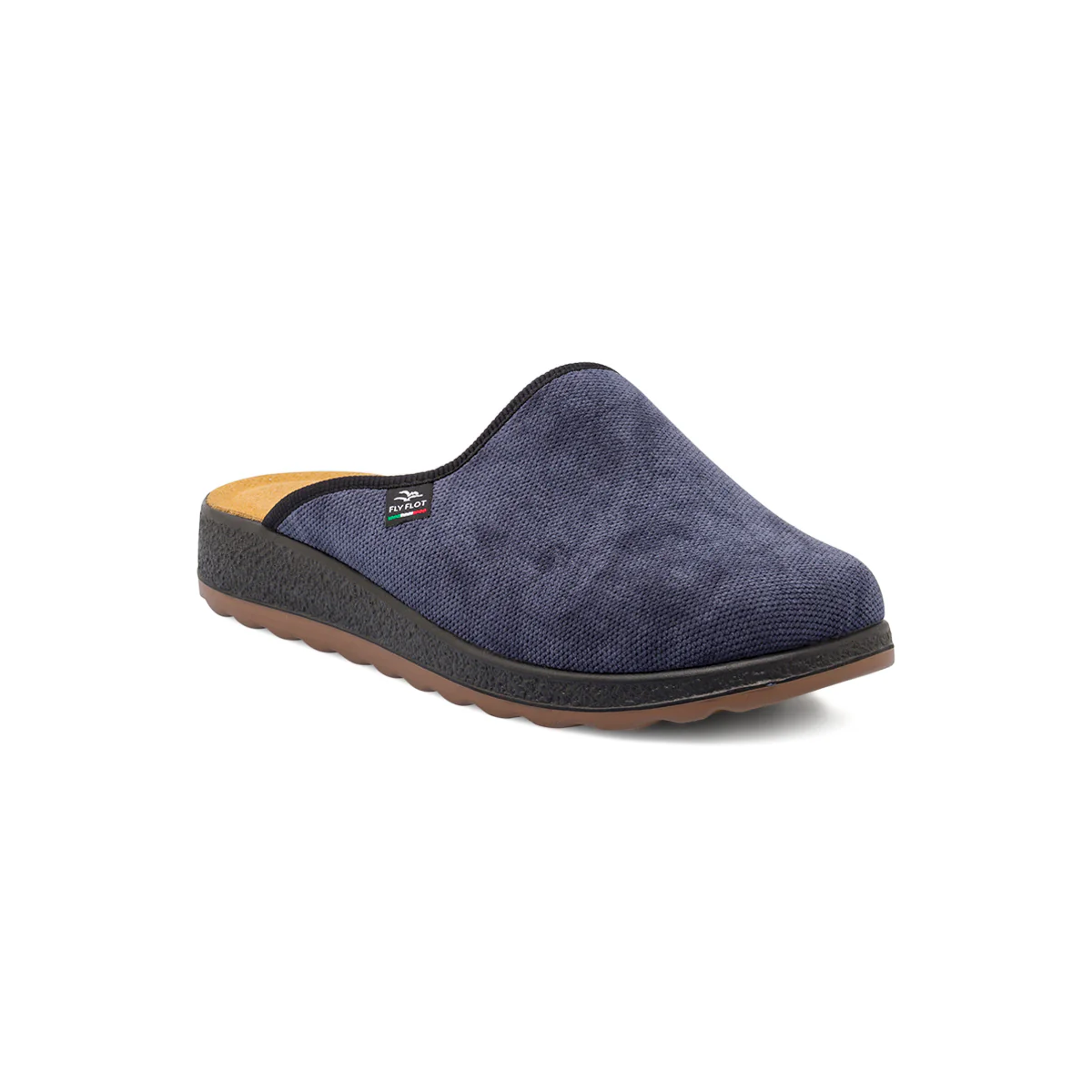 Pantofole da uomo Fly Flot blu con soletta anatomica anti-shock - Image 2