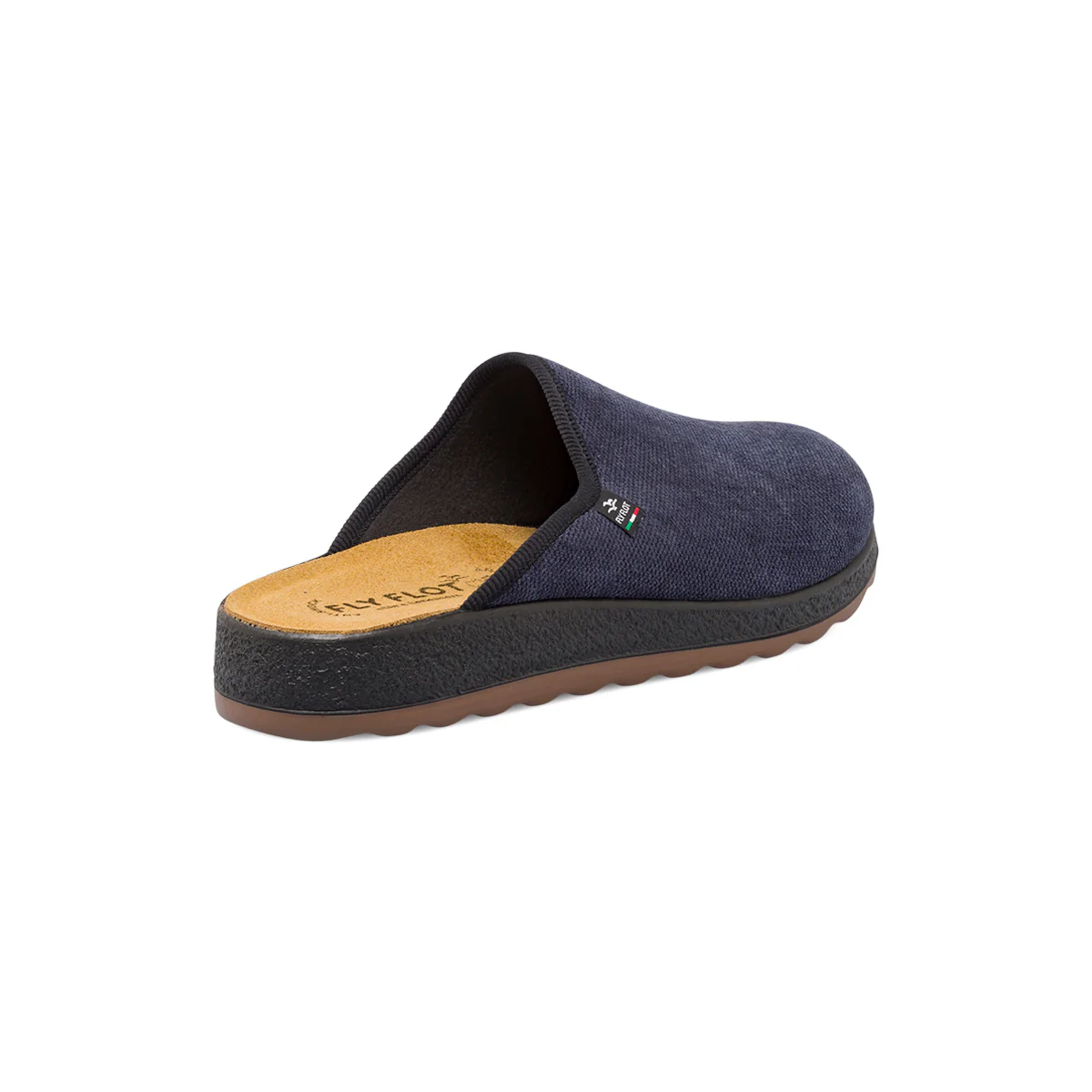 Pantofole da uomo Fly Flot blu con soletta anatomica anti-shock - Image 3