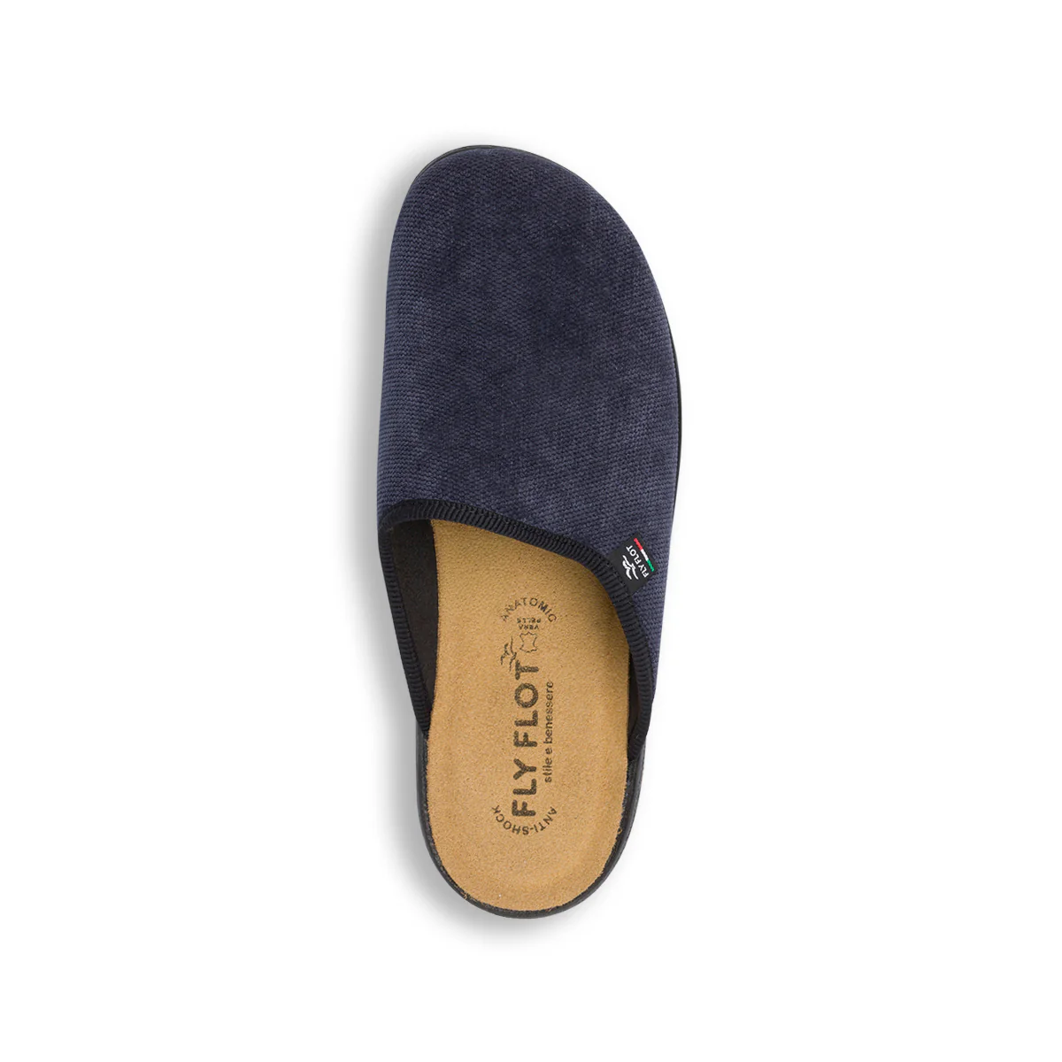 Pantofole da uomo Fly Flot blu con soletta anatomica anti-shock - Image 6