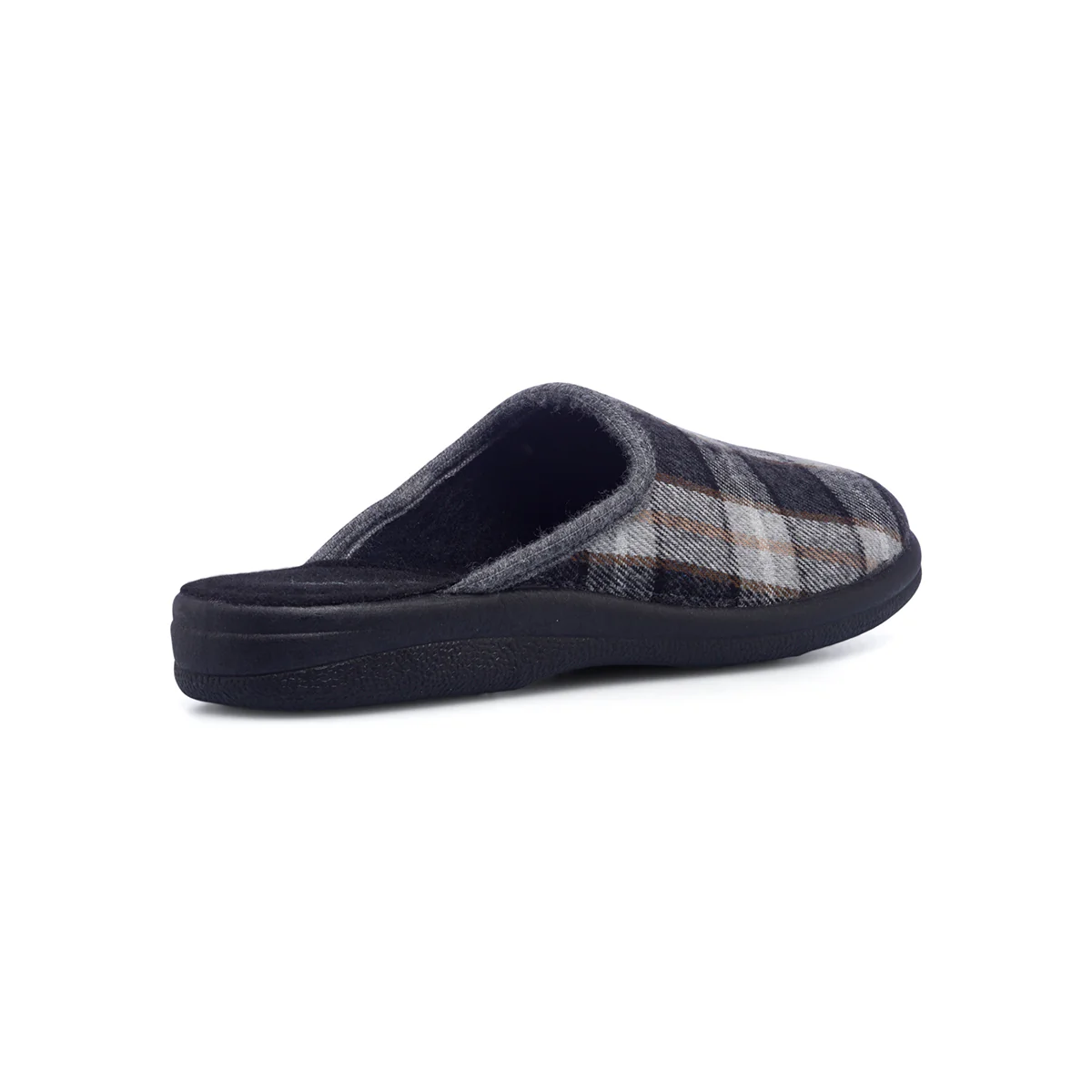Pantofole da uomo grigie con fantasia scozzese Italia Trend - Image 3