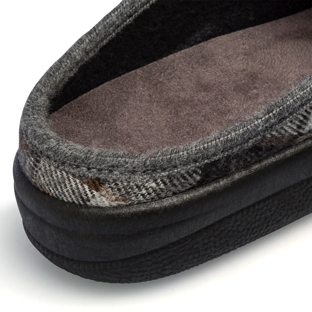 Pantofole da uomo grigie con fantasia scozzese Italia Trend - Image 6