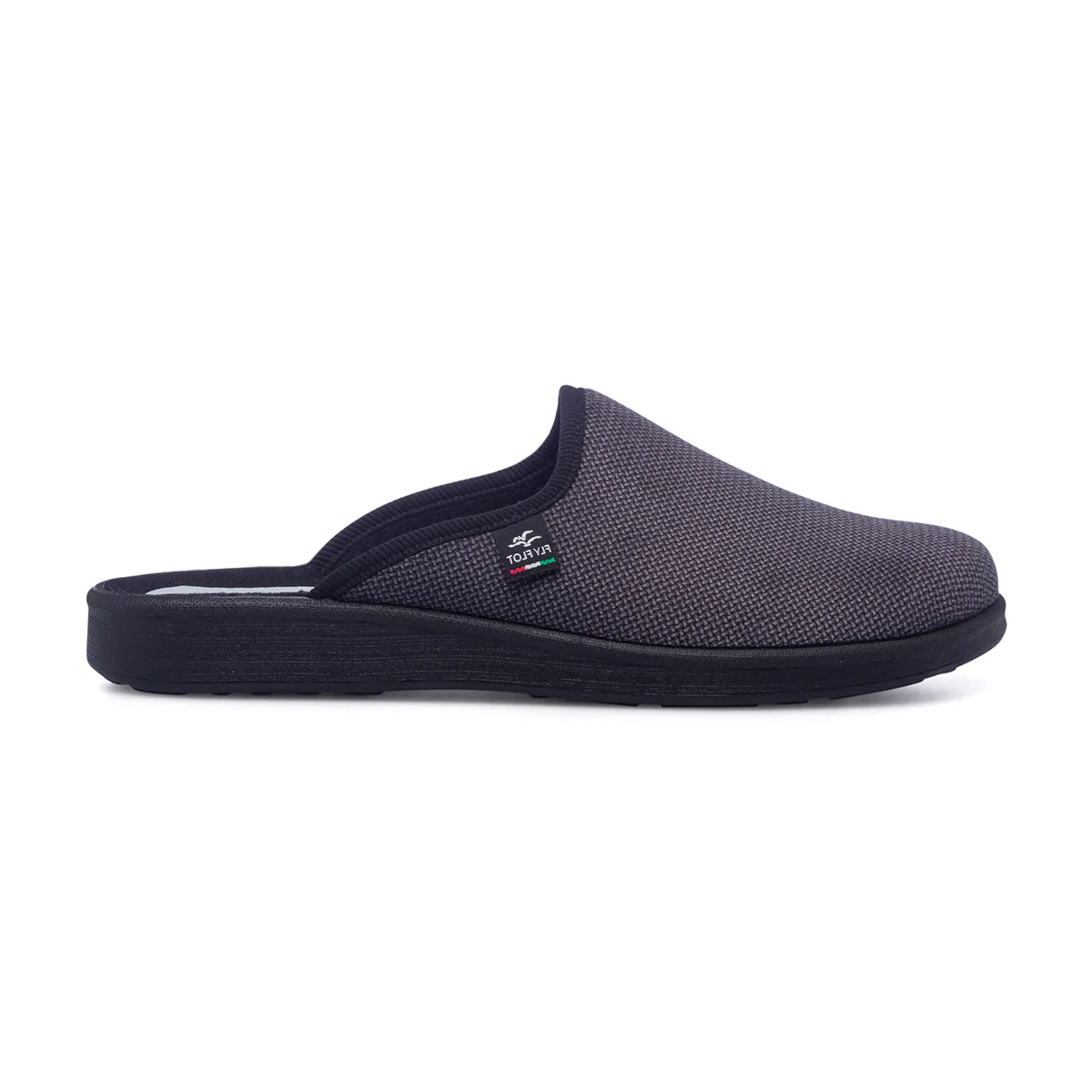 Pantofole da uomo grigie con sottopiede anatomico Fly Flot